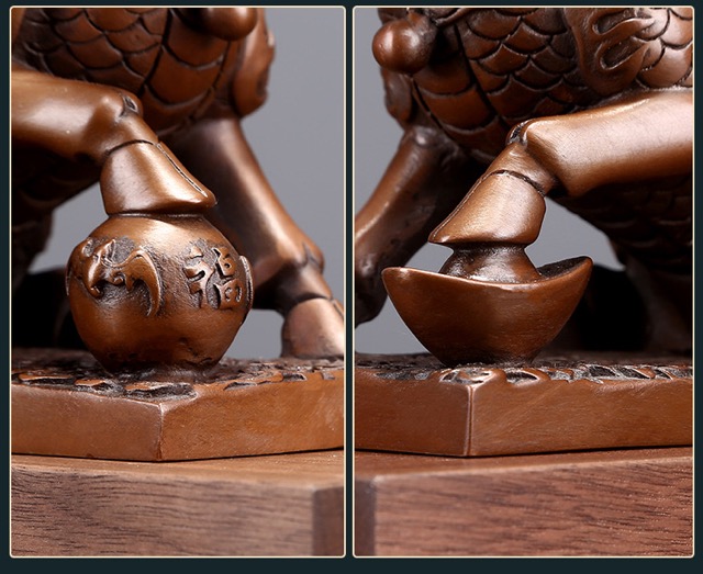 铜像瑞兽财富麒麟摆件