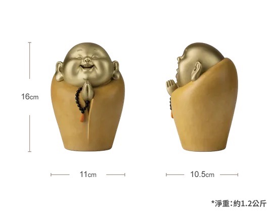 黄铜一尊弥勒佛