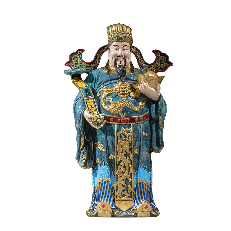 黄铜禄星公佛像摆件