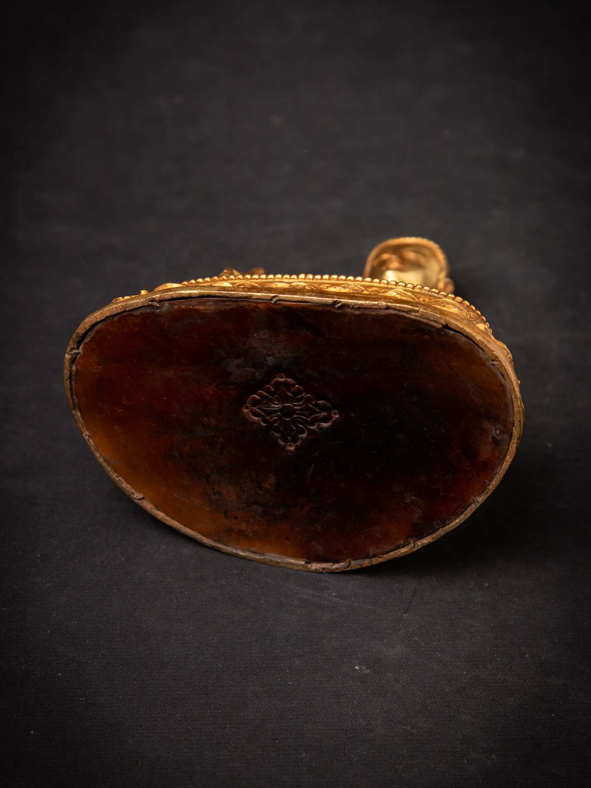 黄铜尼泊尔古铜药师佛像