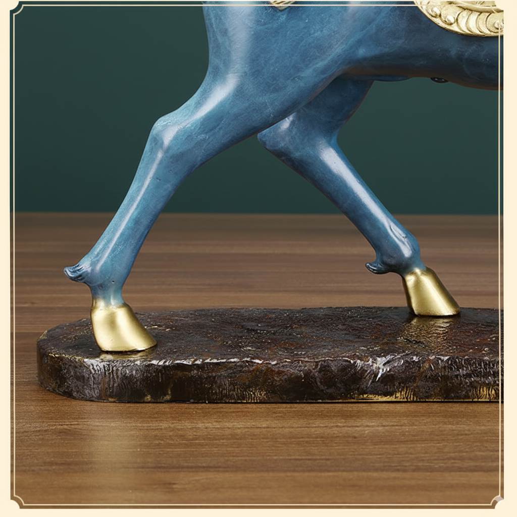 彩铜马到成功装饰品