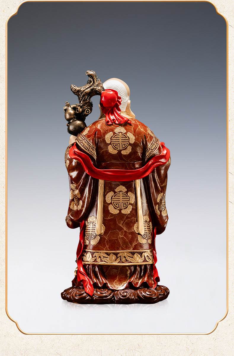 寿星公仙翁黄铜摆件