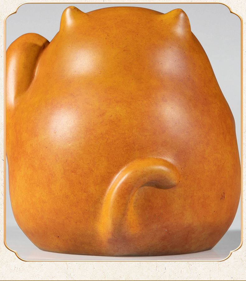 招财猫黄铜摆件