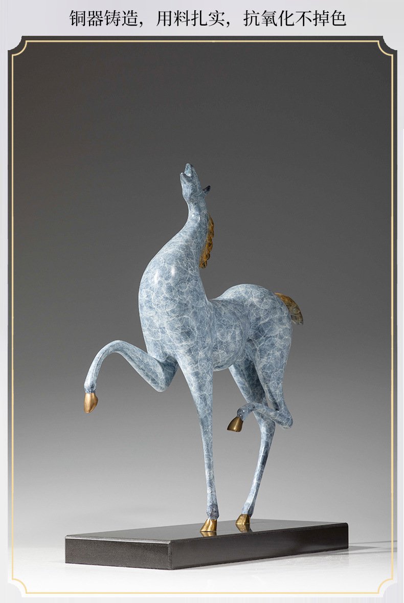 西方瘦马黄铜摆件15.jpg